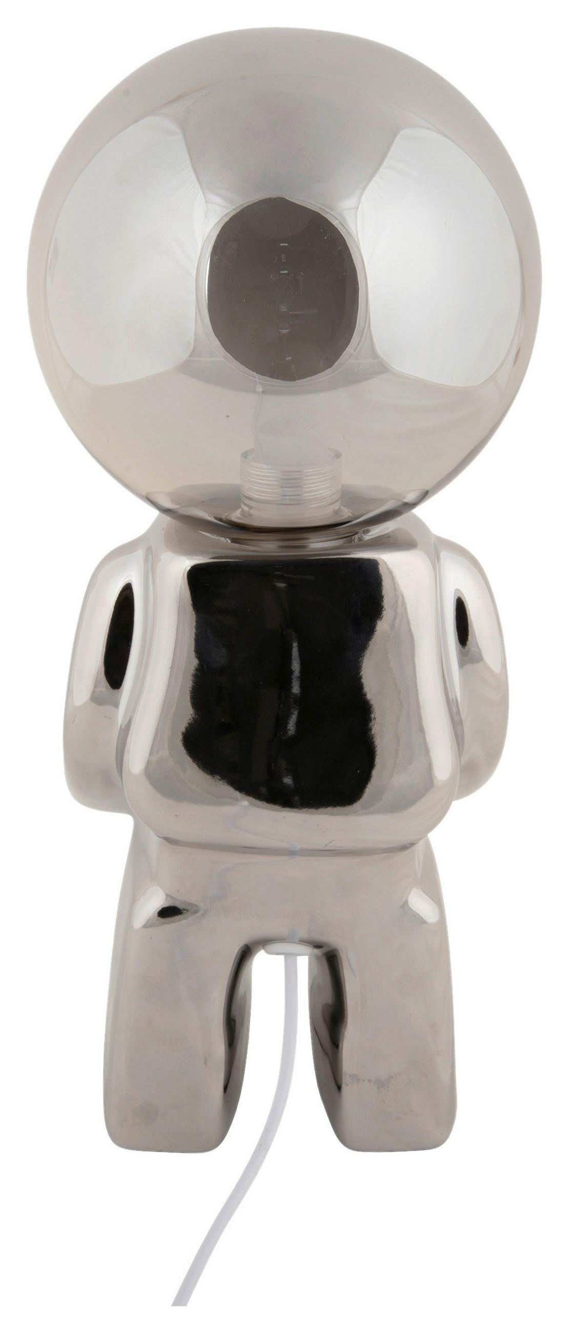 TISCHLEUCHTE - Chromfarben, Basics, Glas/Keramik (12/27/12cm) - Leitmotiv