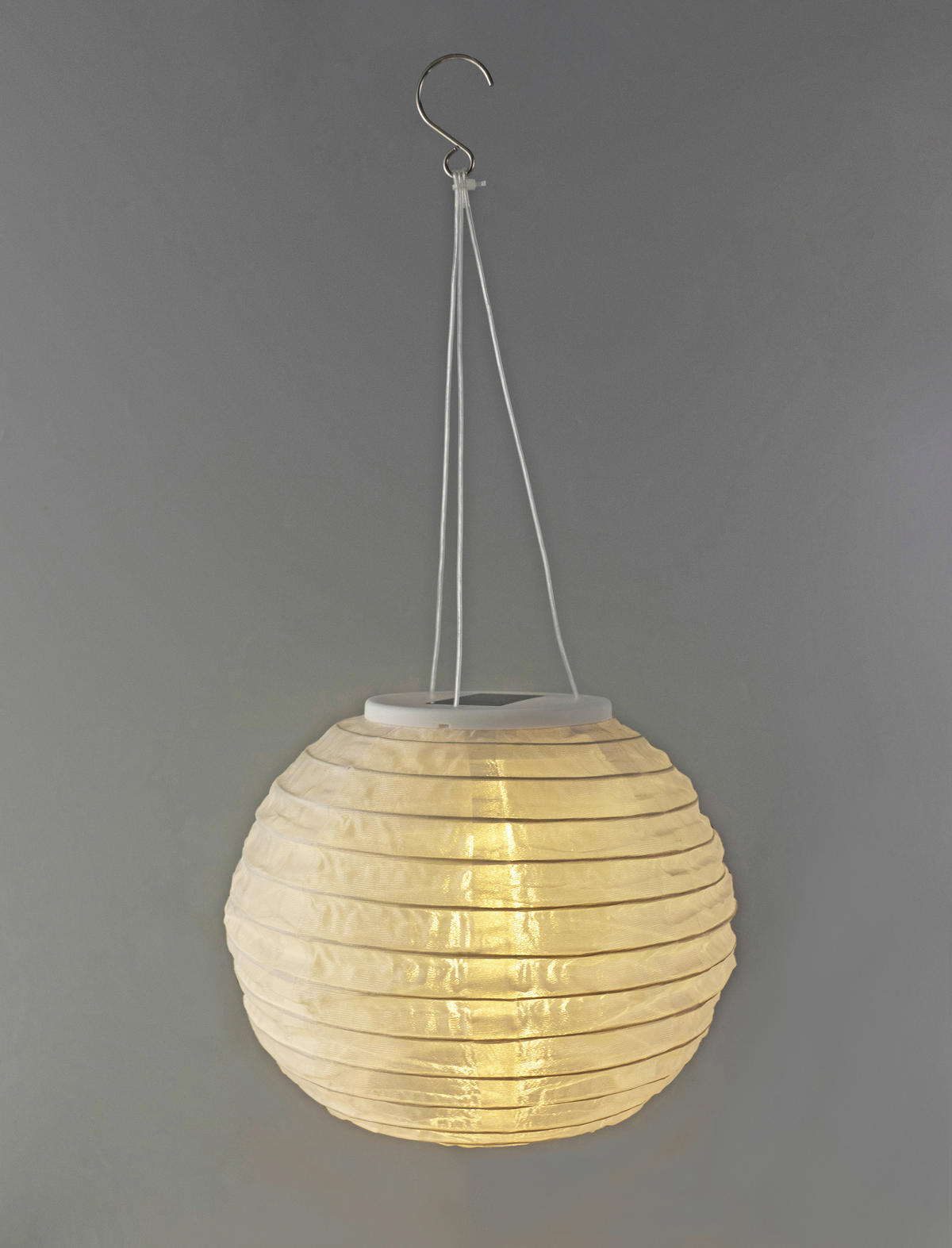SOLARLEUCHTE Optima 20 cm  - Weiß, Basics, Kunststoff/Metall (20cm) - Ambia Garden