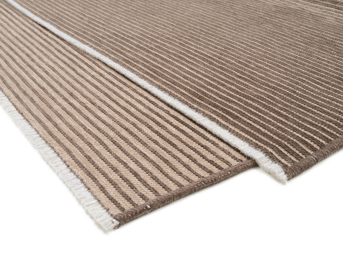 FLACHWEBETEPPICH 65/130 cm Braun, Beige  - Beige/Braun, Design, Textil (65/130cm) - Novel
