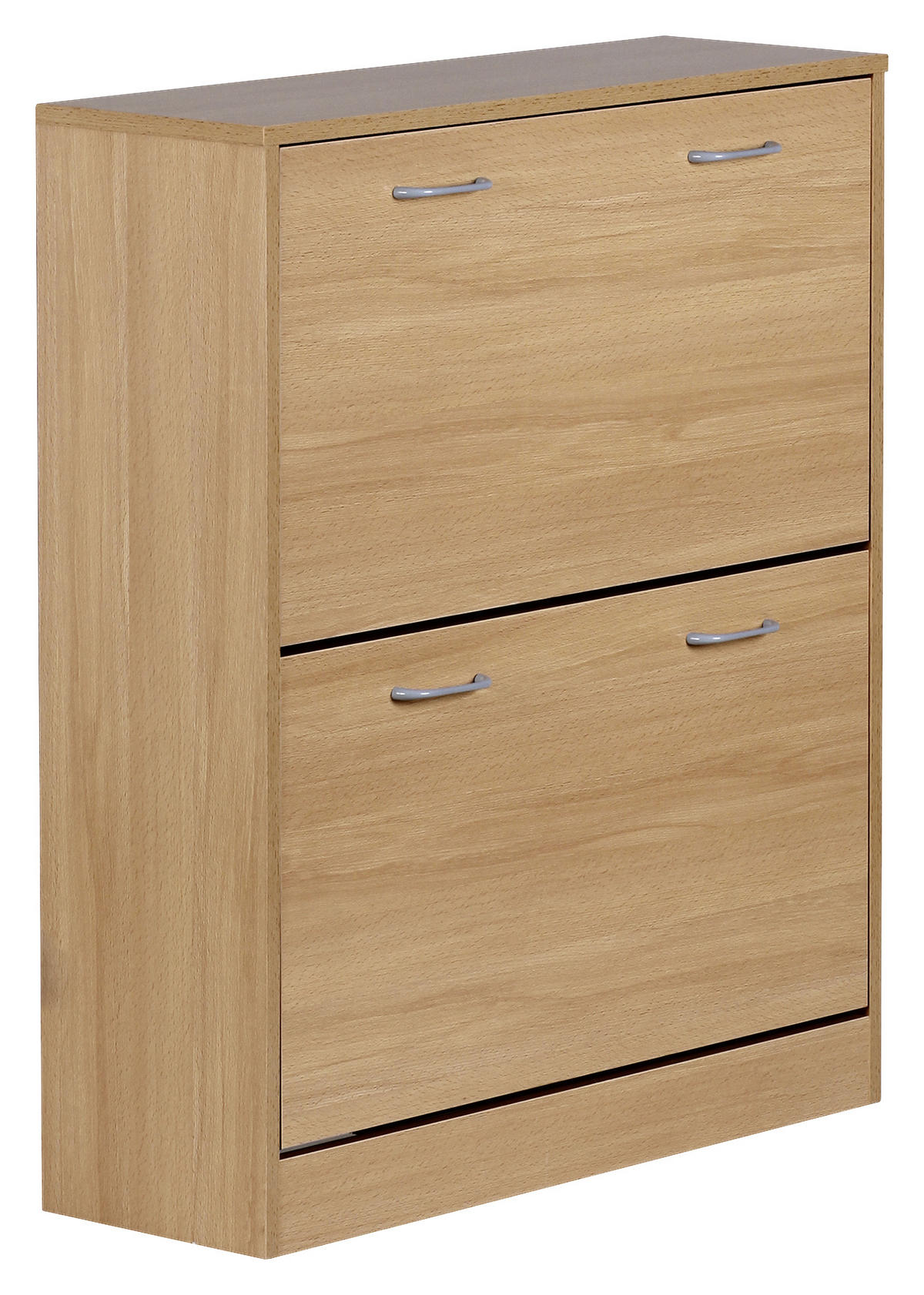 OMARA Z LOPUTAMI ZA ČEVLJE barve bukve - srebrne barve/barve bukve, Konvencionalno, umetna masa/leseni material (75/87/24cm) - MID.YOU