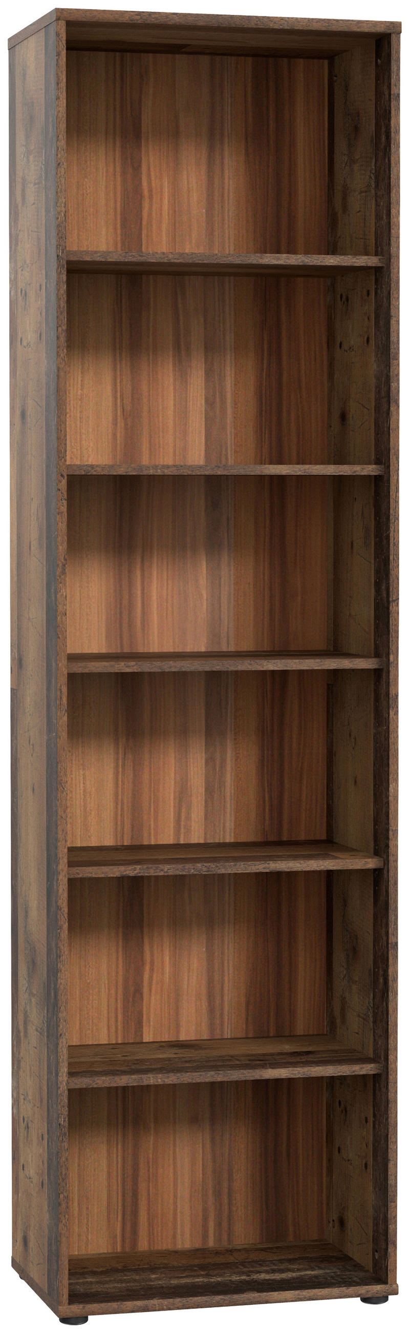 REGAL  54/197,5/34,8 cm Dunkelbraun, Graubraun  - Dunkelbraun/Graubraun, Design, Holzwerkstoff (54/197,5/34,8cm)