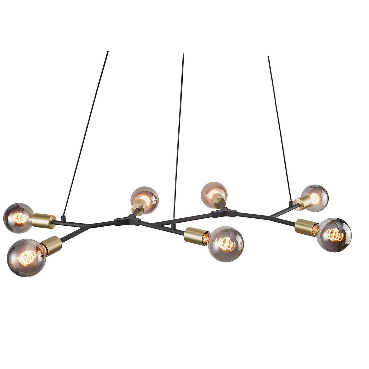 PENDELLEUCHTE Josefine 91/45/4,4 cm  - Schwarz, Design, Metall (91/45/4,4cm) - Nordlux