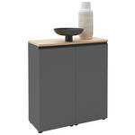 KOMMODE  in 90/102/41 cm  - Eichefarben/Schwarz, Design, Holz/Holzwerkstoff (90/102/41cm) - Dieter Knoll