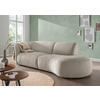 ECKSOFA Jesi Taupe Mikrofaser  - Taupe/Schwarz, MODERN, Kunststoff/Textil (238/107cm) - Livetastic