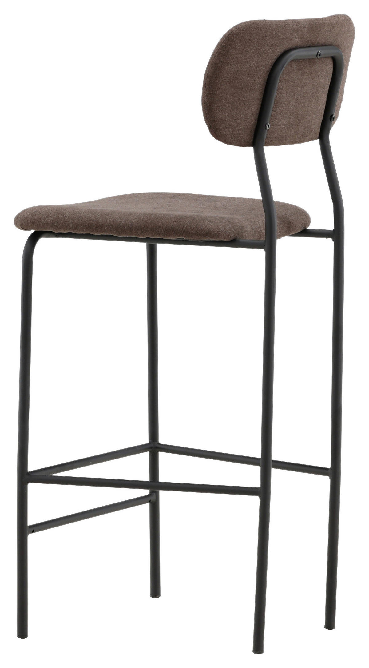 BARHOCKER-SET in Braun  - Braun, Design, Textil/Metall (47/105/49cm) - Livetastic