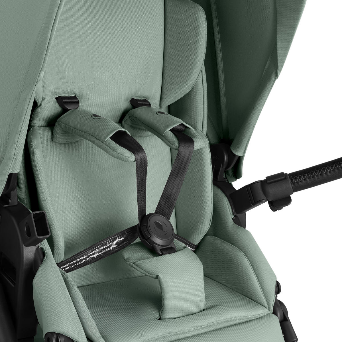 KINDERWAGEN Salsa 5 Air  - Pastellgrün/Schwarz, Basics, Textil/Metall (63/118/95,5cm) - ABC Design