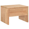 NACHTSCHRANK 48/35/40 cm Eiche massiv  - Eiche Bianco/Eichefarben, Natur, Holz (48/35/40cm) - Hasena