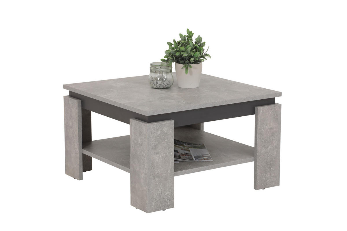 COUCHTISCH in Holzwerkstoff 68/68/41 cm  - Grau, Design, Holzwerkstoff (68/68/41cm) - Livetastic