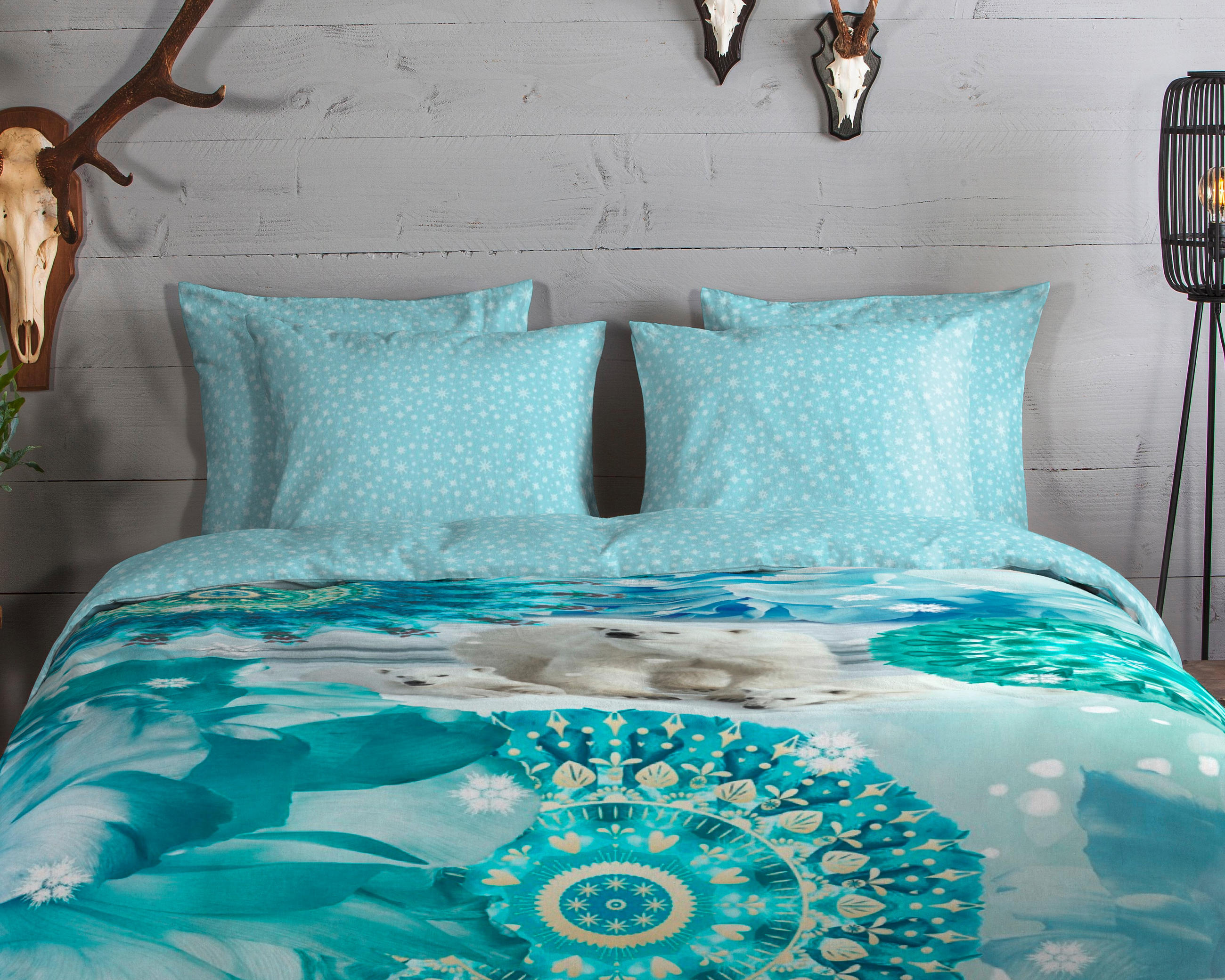 KINDERBETTWÄSCHE 140/200 cm  - Blau/Hellblau, Trend, Textil (140/200cm)