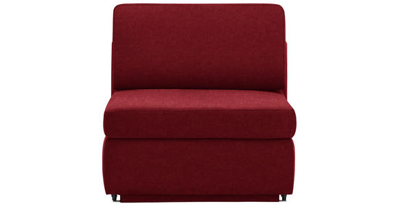 SCHLAFSESSEL in Textil Rot - Rot, KONVENTIONELL, Textil (91/88/94cm) - Venda