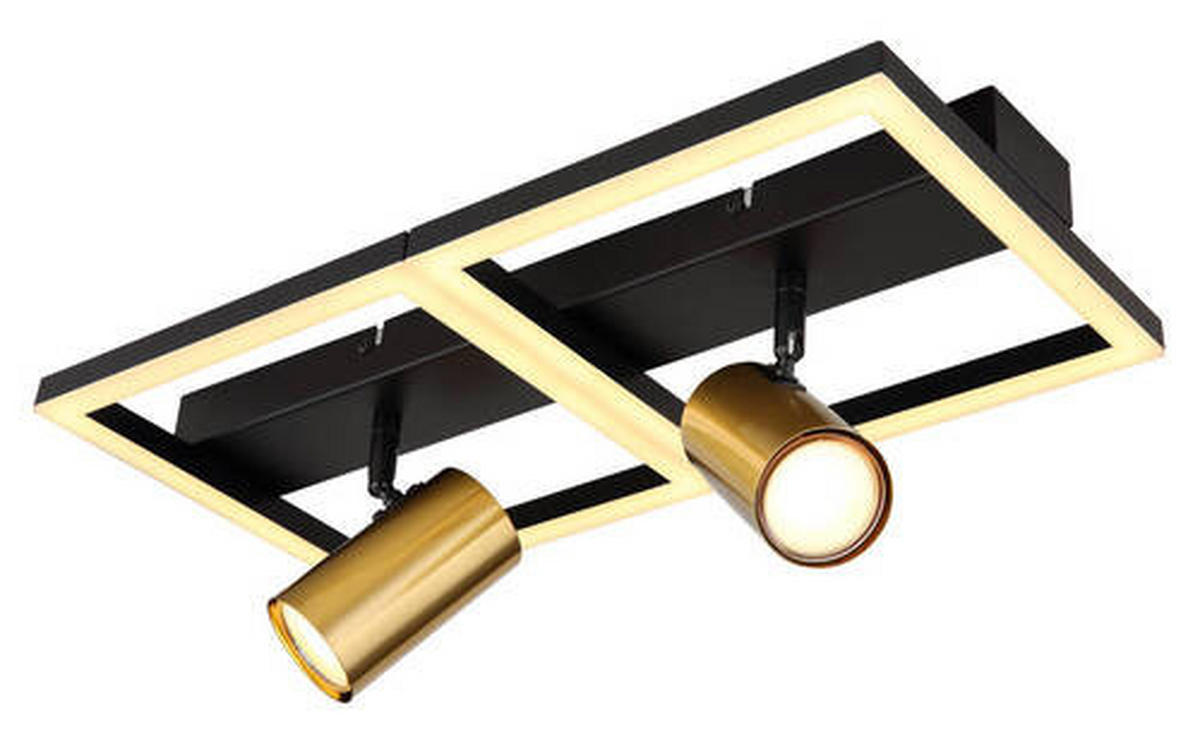 LED-WANDLEUCHTE 44/22/15,5 cm   - Messingfarben/Opal, Design, Kunststoff/Metall (44/22/15,5cm) - Globo