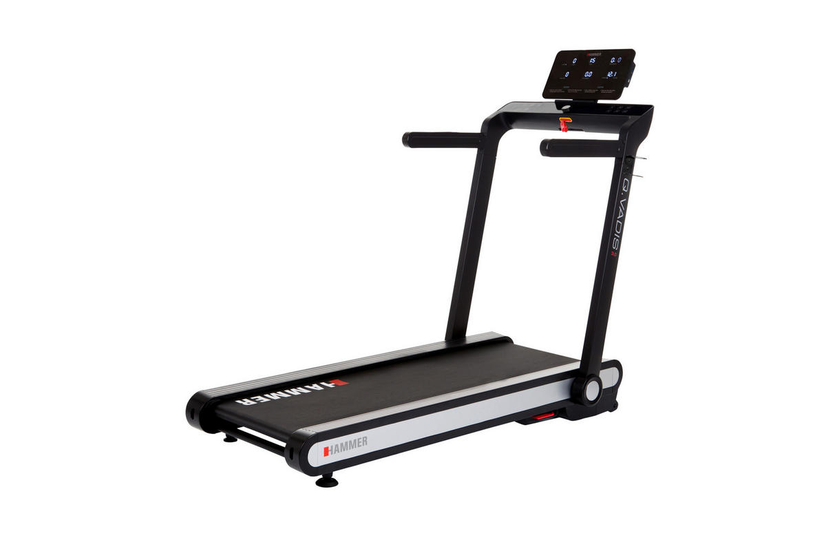 LAUFBAND - Anthrazit/Schwarz, KONVENTIONELL, Kunststoff/Metall (160/77/140cm)