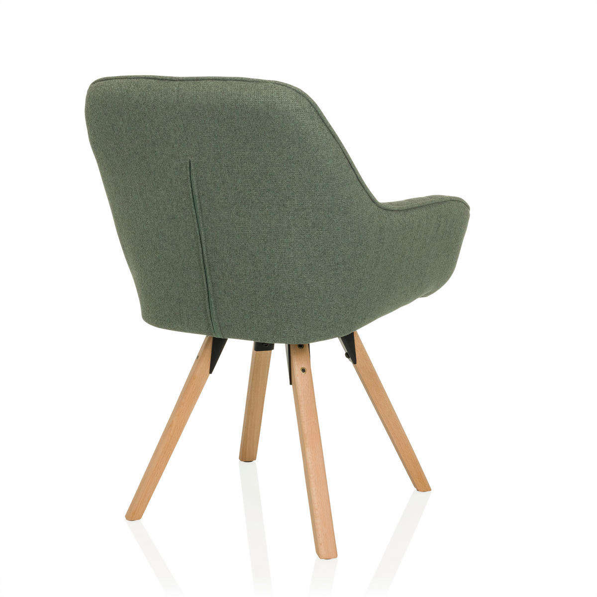 ARMLEHNSTUHL     Mintgrau  - Mintgrau/Buchefarben, MODERN, Holz/Textil (56/84/62cm) - MID.YOU