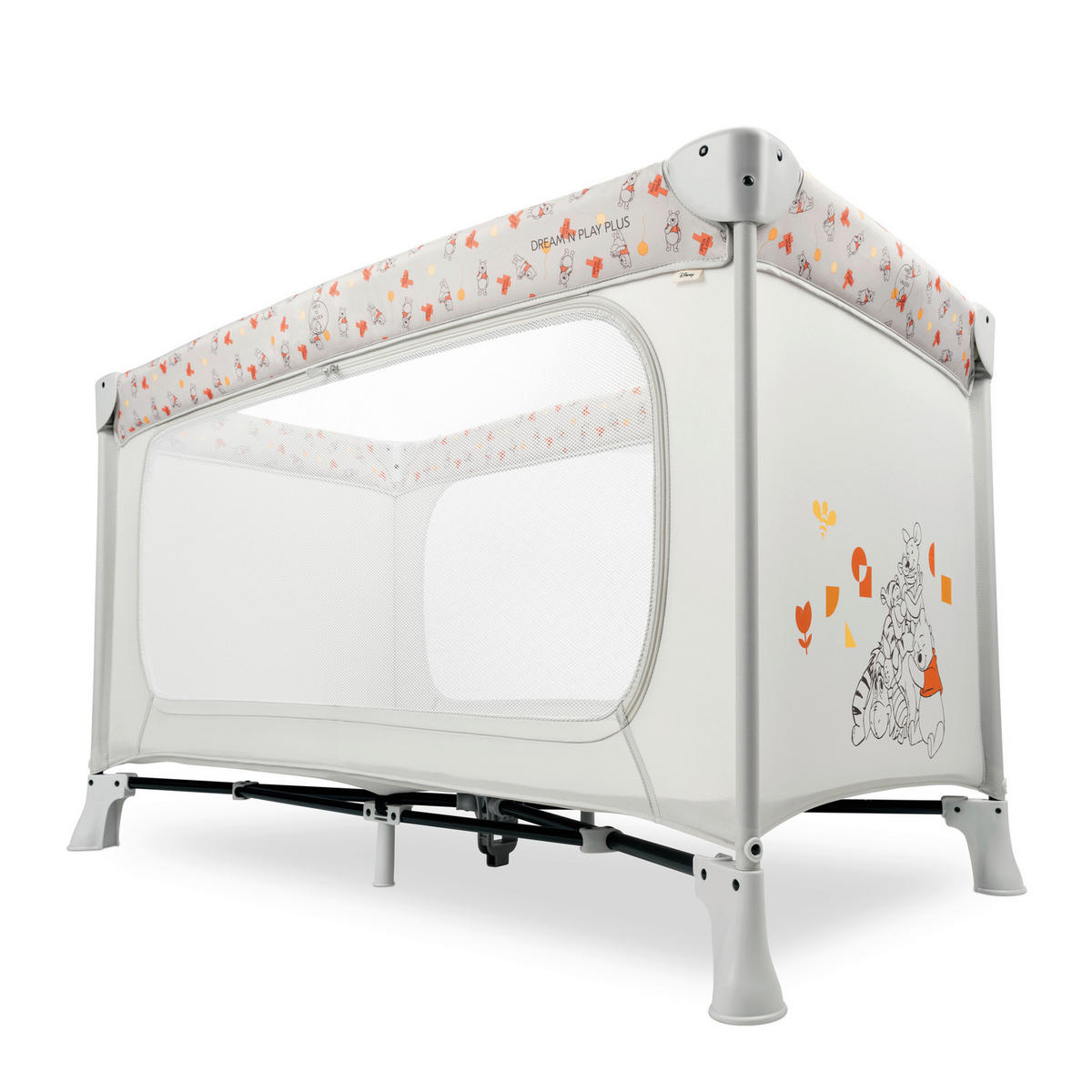 REISEBETT Dream N Play Plus Beige, Multicolor  - Beige/Multicolor, Basics, Kunststoff/Textil (65/76/125cm) - Hauck
