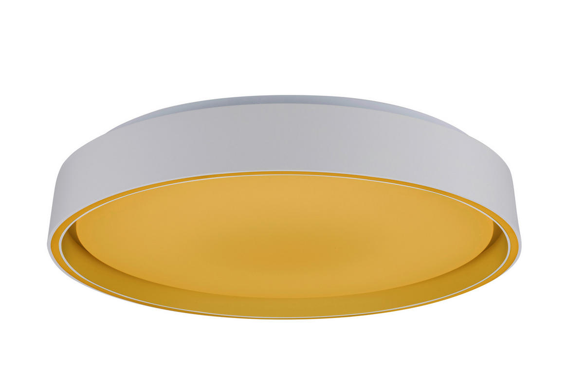 LED-DECKENLEUCHTE Zadar 40/7,5 cm  - Weiß, Design, Kunststoff/Metall (40/7,5cm) - Novel