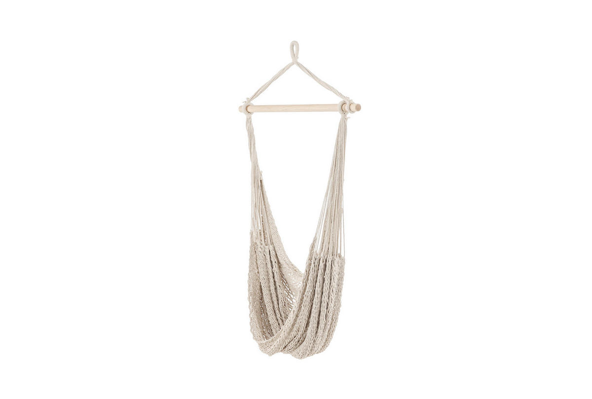 HÄNGESESSEL 110/135/34 cm  - Weiß, KONVENTIONELL, Textil (110/135/34cm) - Gardenson