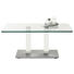 COUCHTISCH in Metall, Glas 110/70/46-65 cm - Edelstahlfarben/Weiß, Design, Glas/Kunststoff (110/70/46-65cm) COUCHTISCH in Metall, Glas 110/70/46-65 cm - Edelstahlfarben/Weiß, Design, Glas/Kunststoff (110/70/46-65cm)