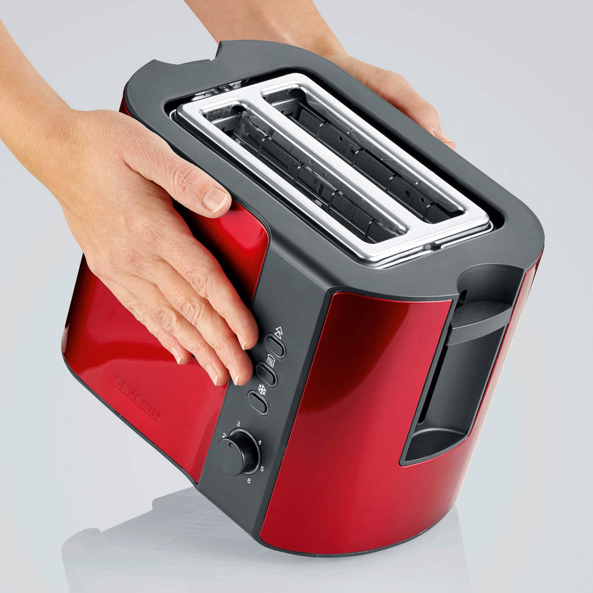 TOASTER SEVERIN MARY AT 2217  - Rot/Schwarz, Kunststoff/Metall (26/18,5/19,5cm) - Severin