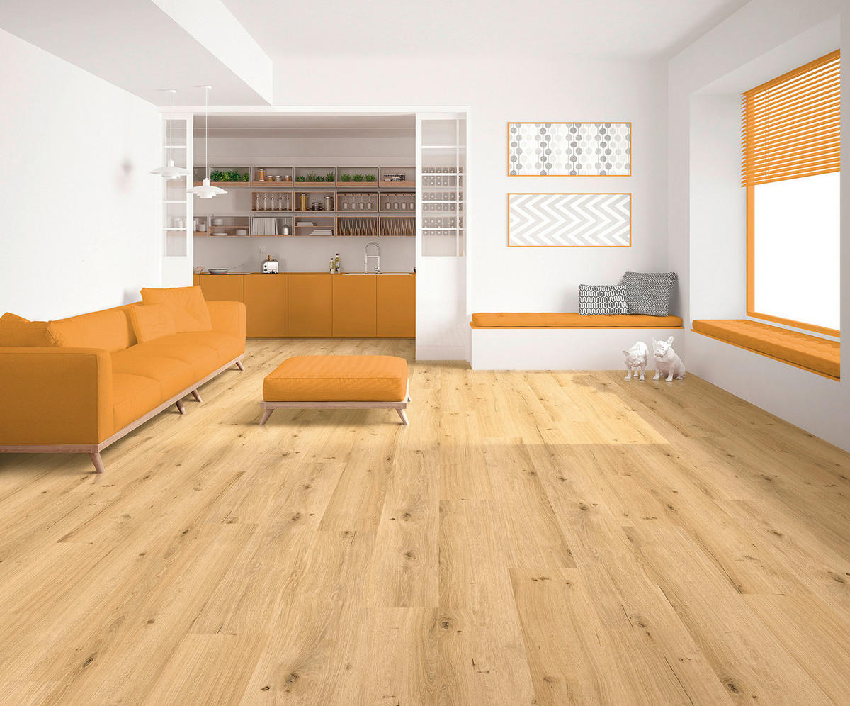 Vinylboden Eiche Rosenau  per  m² - Eichefarben, Design, Holzwerkstoff/Kunststoff (123,5/23/0,98cm) - Venda