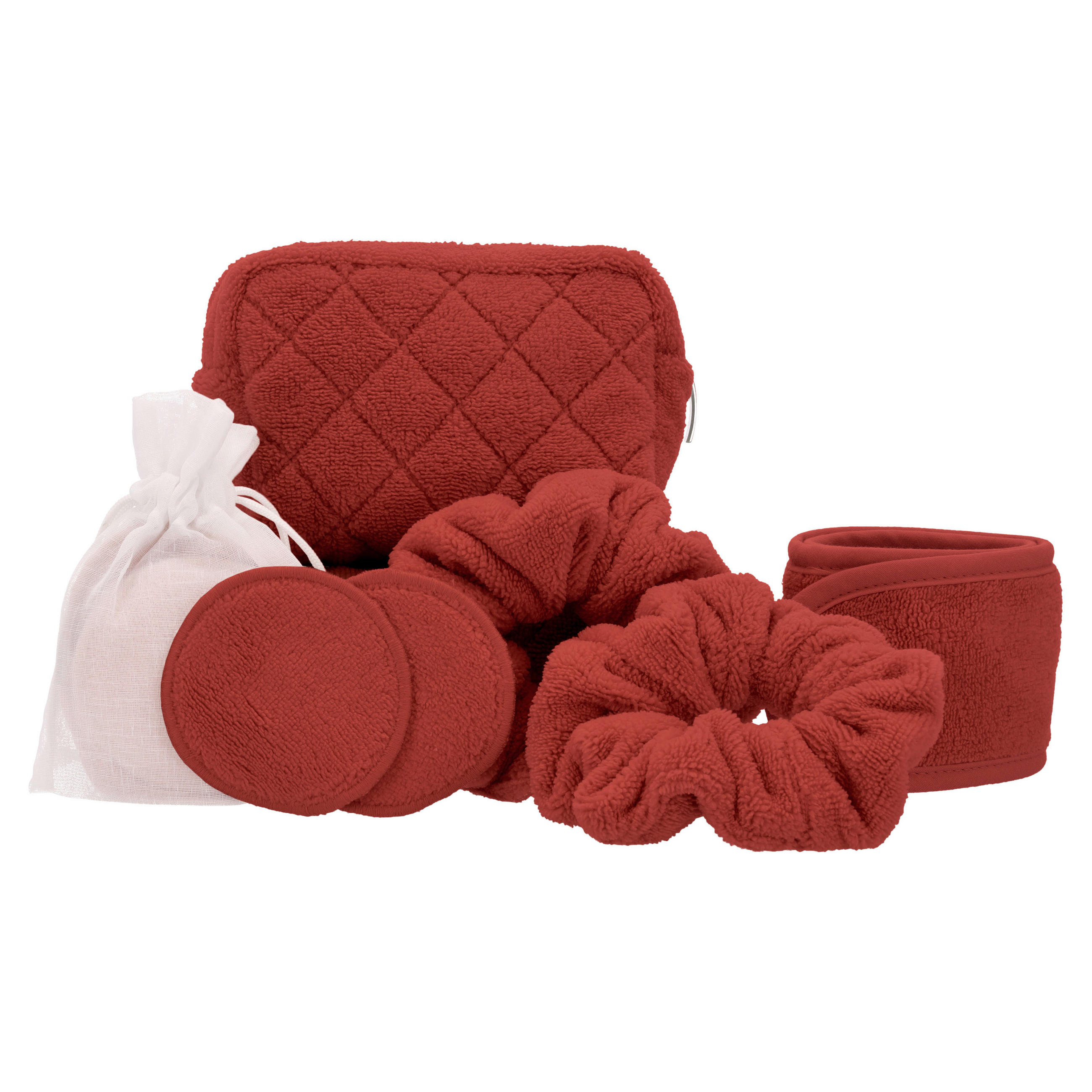 KOSMETIKTASCHE - Braun, Basics, Textil - Vossen