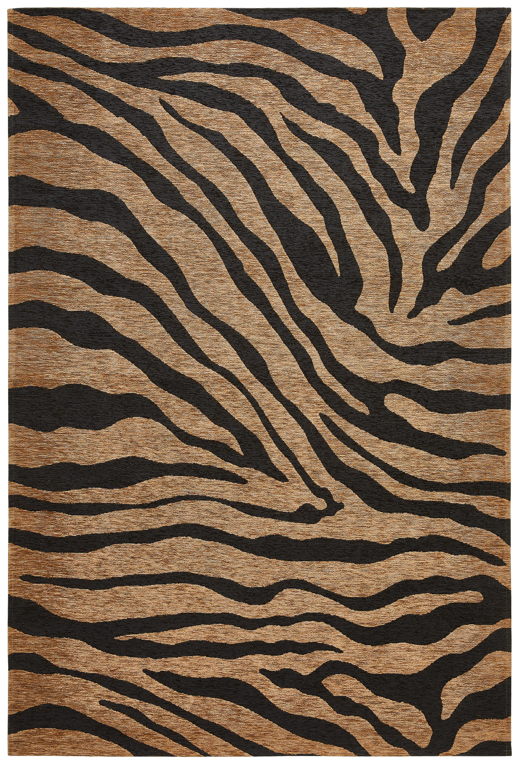FLACHWEBETEPPICH 80/150 cm  - Hellbraun/Schwarz, Design, Textil (80/150cm) - Novel