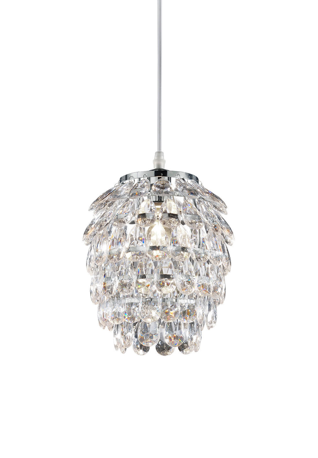 LUSTER  20/150 cm      - boja hroma, Dizajnerski, metal (20/150cm)