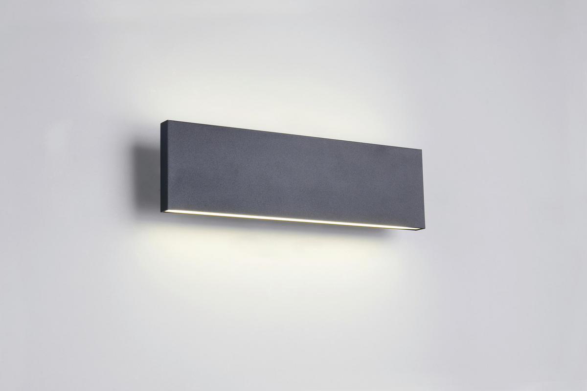 LED-WANDLEUCHTE 28/4,5/8 cm  - Schwarz, Design, Kunststoff/Metall (28/4,5/8cm) - Novel