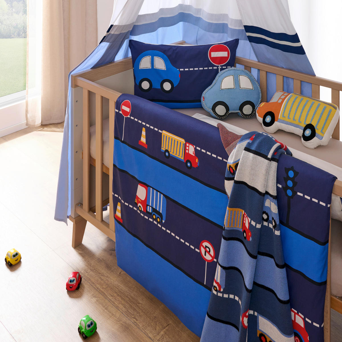 POSTELJINA ZA BEBE  100/135 cm    - plava, Osnovno, tekstil (100/135cm) - Patinio