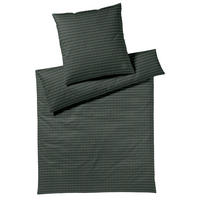 POSTEĽNÁ BIELIZEŇ, flanel, tmavozelená, 140/200 cm - tmavozelená, Basics, textil (140/200cm) - Joop!