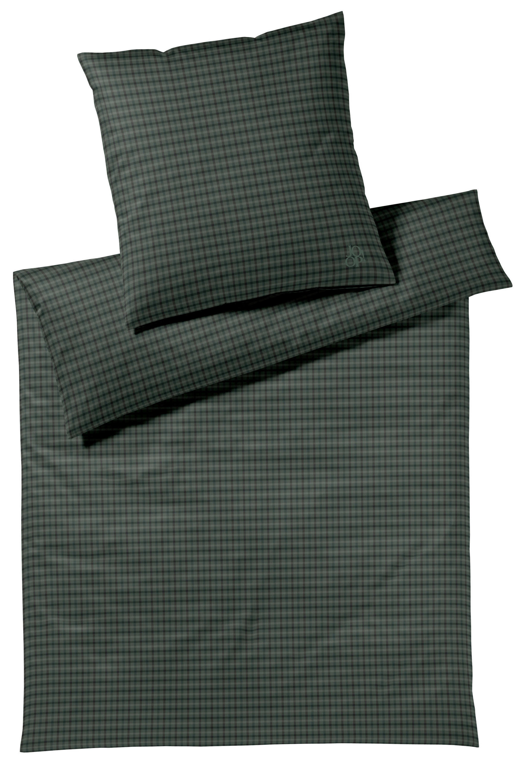 Joop! POVLEČENÍ, flanel, tmavě zelená, 140/200 cm