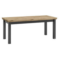 SCHREIBTISCH 180/80/74,6 cm  in Graphitfarben, Eiche Artisan  - Graphitfarben/Eiche Artisan, Design, Holzwerkstoff (180/80/74,6cm) - SetOne by Musterring