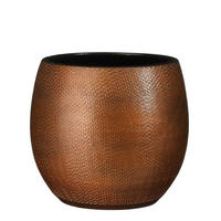 VIRÁGKASPÓ 22,5/23 cm  - bronzszínű, Basics, kerámia (22,5/23cm)