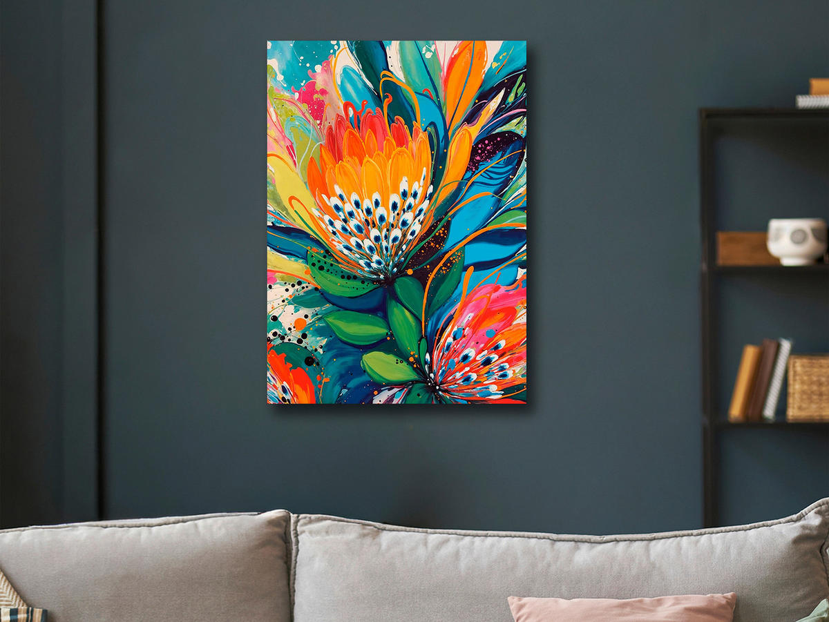 KUNSTDRUCK 50/70 cm  - Multicolor, Design, Holzwerkstoff/Textil (50/70cm) - Monee