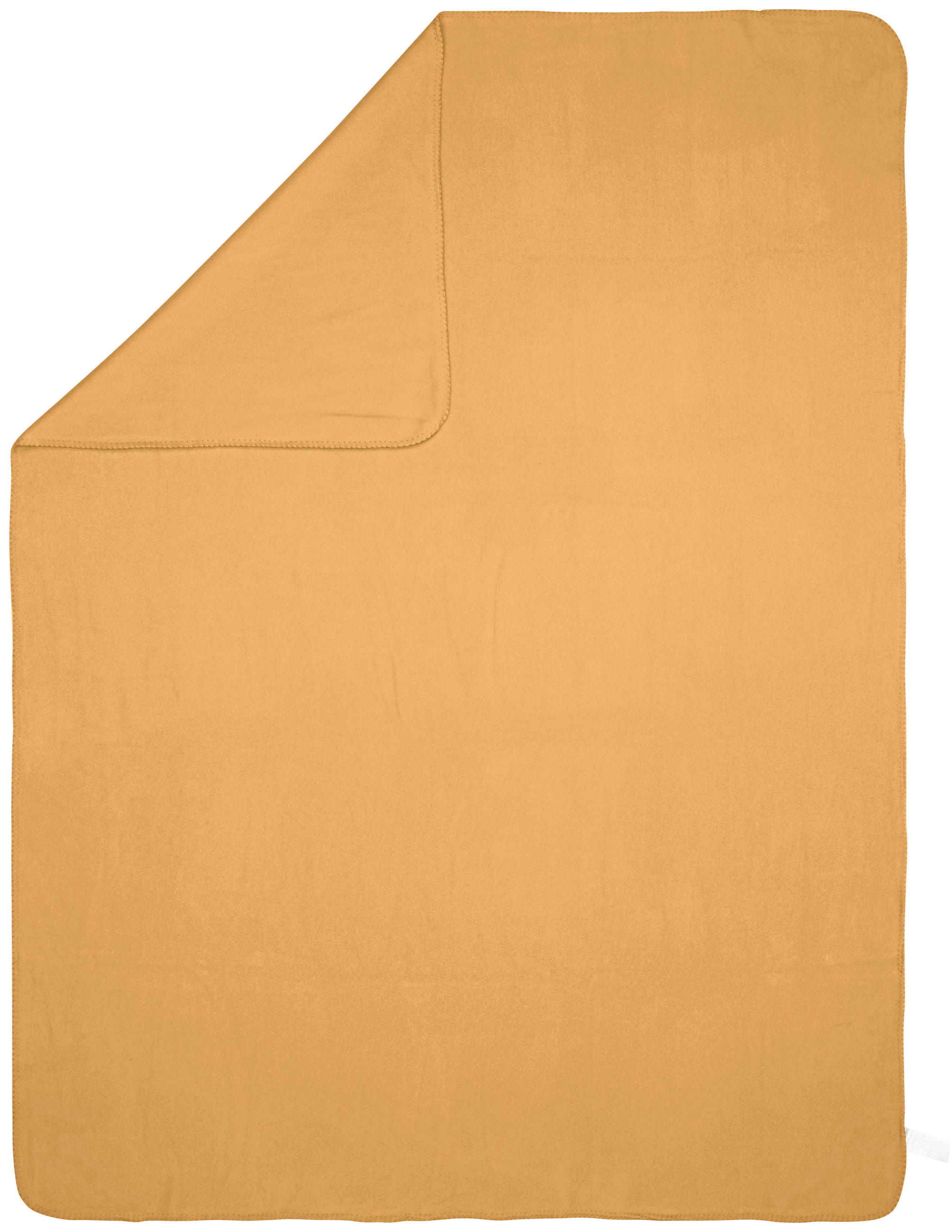 DECKE 150/200 cm  - Dunkelgelb, Basics, Textil (150/200cm)