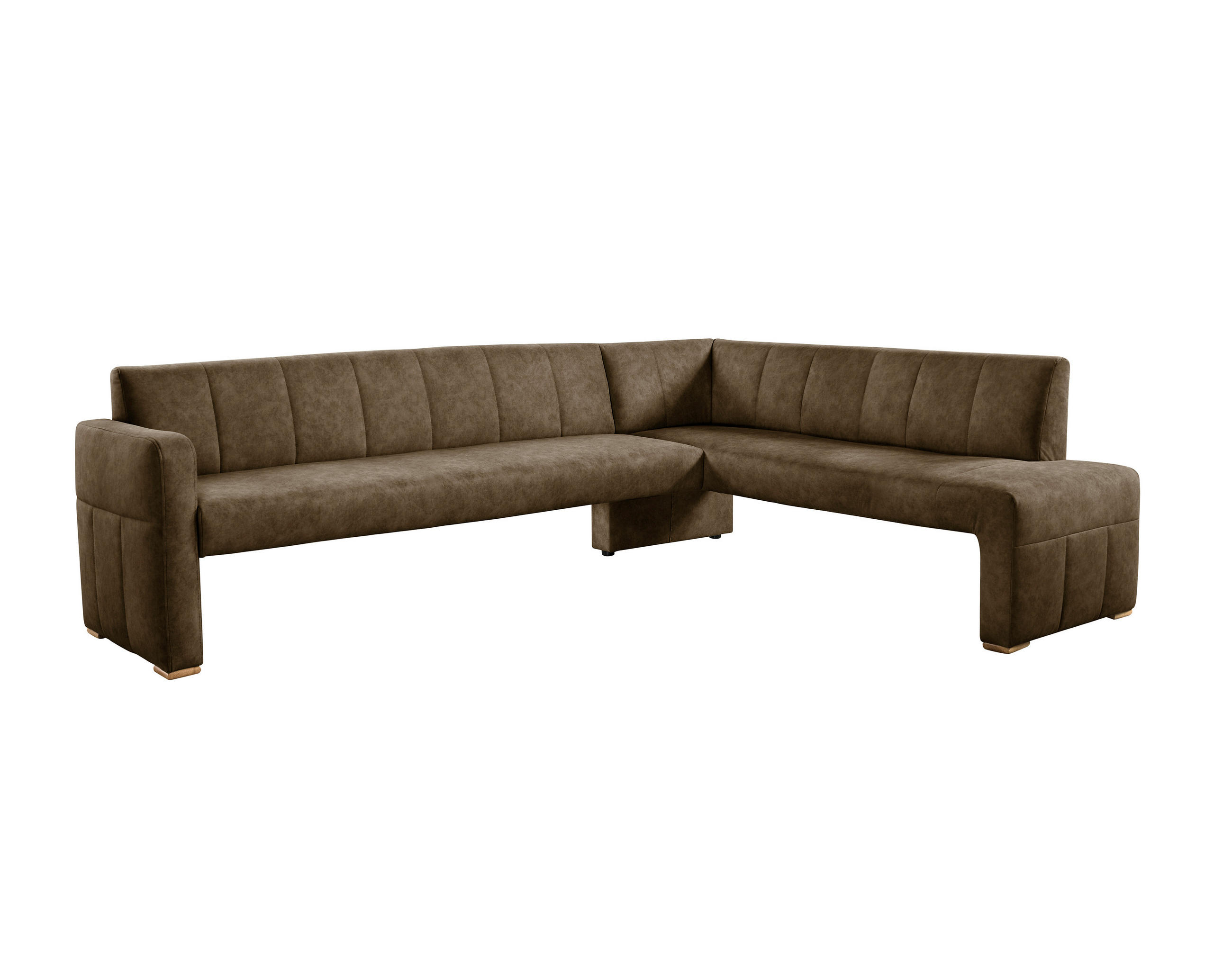 UGAONA KLUPA  braon   - boja hrasta/braon, Moderno, drvo/tekstil (265/199cm) - Livetastic