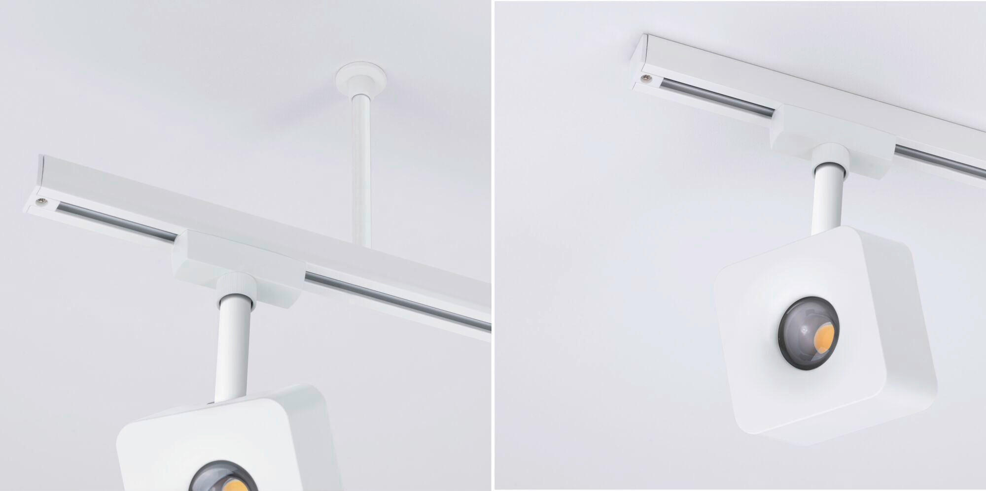SCHIENENSYSTEM-ABHÄNGUNG 2,3/10,5 cm   - Weiß, Basics, Metall (2,3/10,5cm) - Paulmann