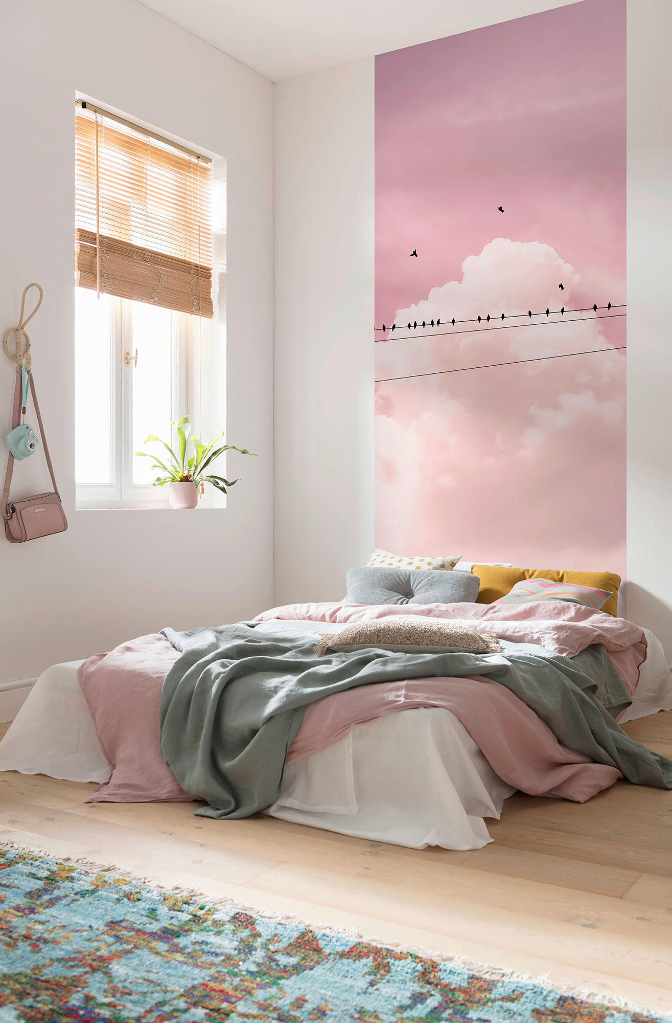 VLIESTAPETE - Rosa, Basics (100/250cm) - Xora