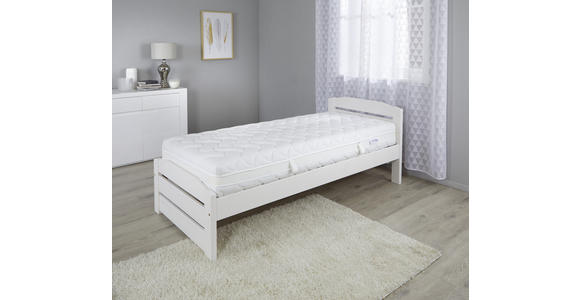 Taschenfederkernmatratze Toppio 90x200cm H2/H3 - Weiß, Textil (90/200cm) - Primatex
