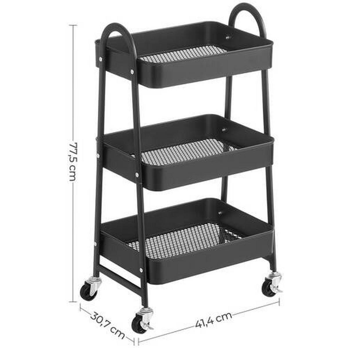 ALLZWECKWAGEN Schwarz  - Schwarz, Basics, Metall (41,5/77,5/30,7cm) - Boxxx