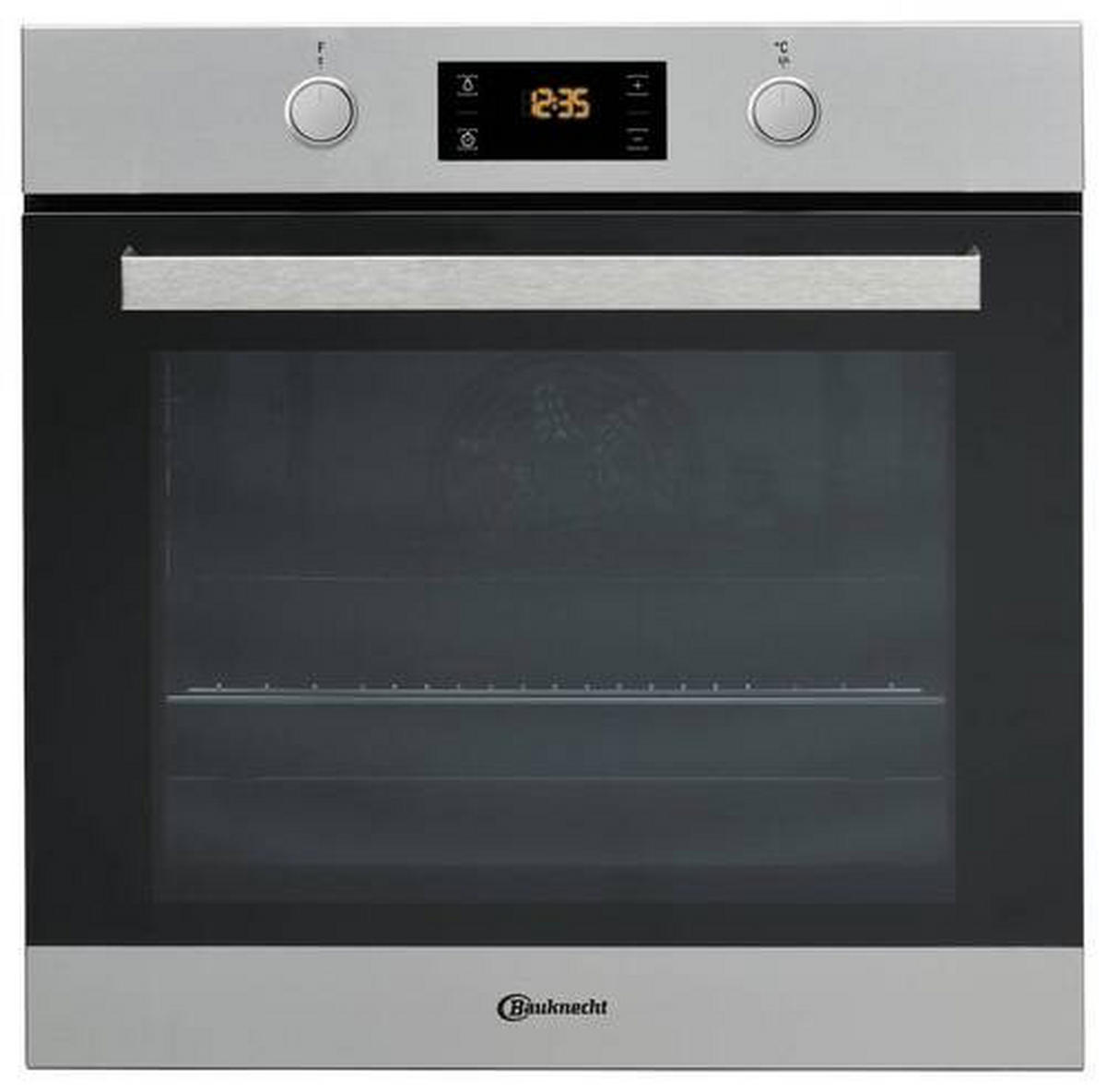 BACKOFENSET BAKO3 PR6  - Edelstahlfarben/Schwarz, Basics, Glas/Metall (60/51cm) - Bauknecht