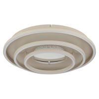 LED-DECKENLEUCHTE 51,1/10,8 cm   - Sandfarben/Weiß, Design, Kunststoff/Metall (51,1/10,8cm) - Globo