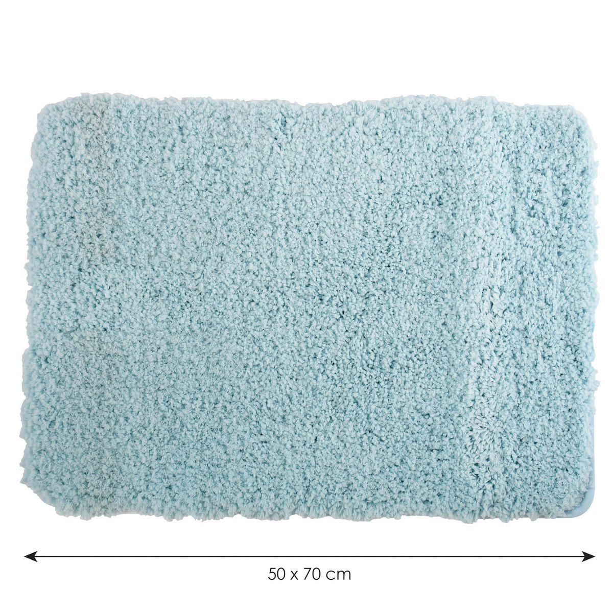 BADTEPPICH Hellblau 50/70 cm  - Hellblau, KONVENTIONELL (50/70cm) - Spirella