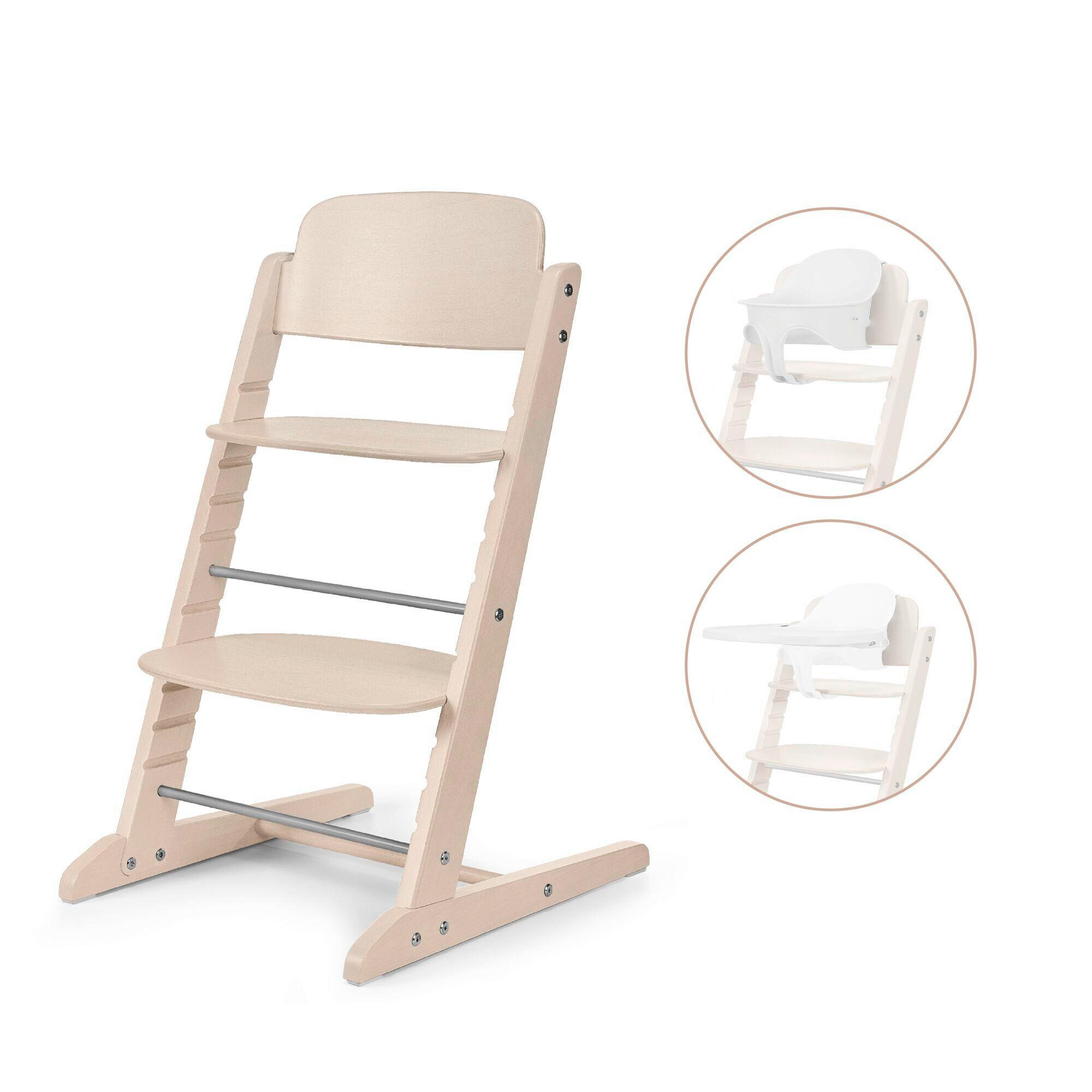 HOCHSTUHL-SET Iris 3 in 1 Beige All Natural  - Beige, Basics, Holz (58/48/84cm) - cybex GOLD