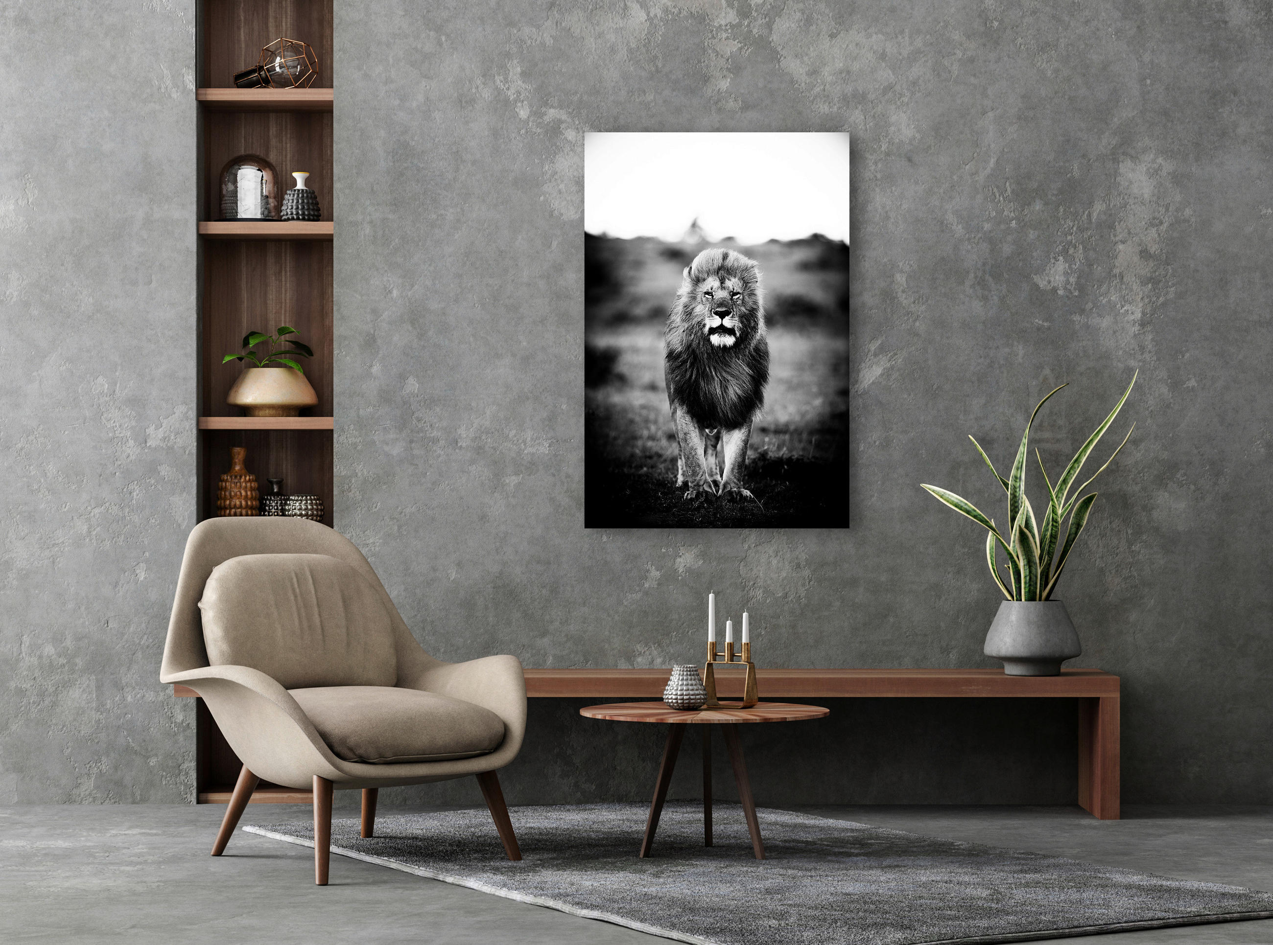 BILD 80/120 cm  - Schwarz/Grau, Design, Kunststoff (80/120cm)