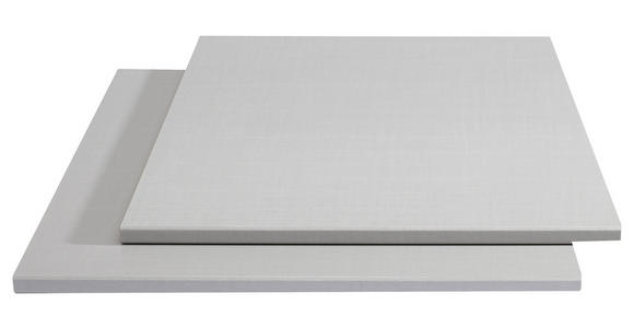 EINLEGEBODENSET 2-teilig Grau, Silberfarben  - Silberfarben/Grau, Holzwerkstoff (47/1,8/55cm) - Hom`in