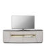 TV-ELEMENT Eiche furniert Hellbraun, Schwarz - Hellbraun/Schwarz, Design, Holz/Holzwerkstoff (220/66/52cm) - Ambiente