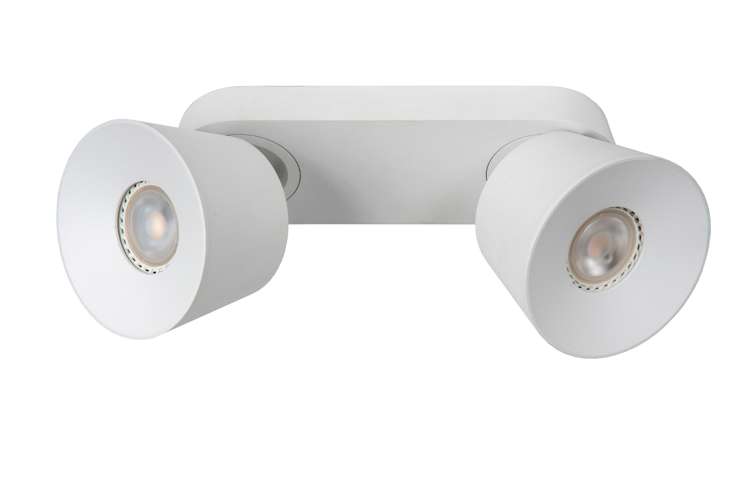 STRAHLER Trigonp 22.5/10.5/9.8 cm   - Weiß, KONVENTIONELL, Metall (22.5/10.5/9.8cm) - Lucide