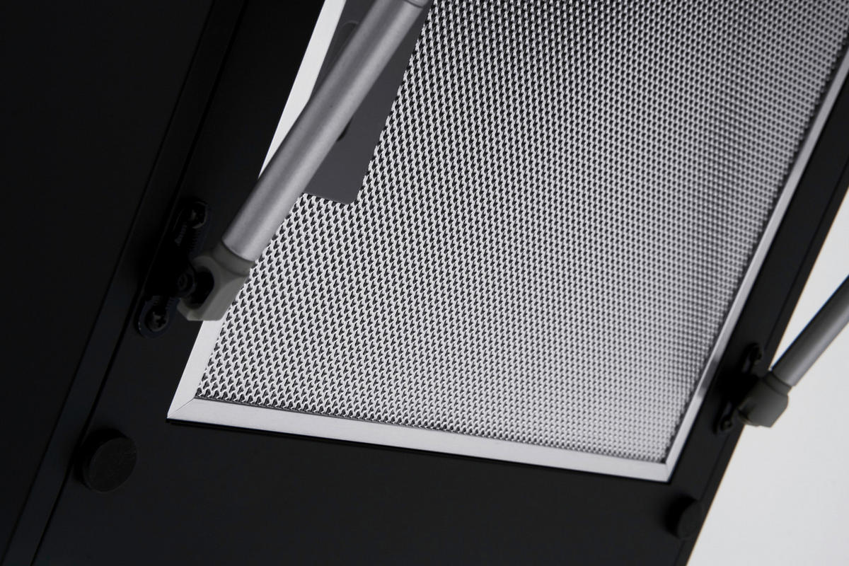 DUNSTABZUGSHAUBE CH55060SA++  - Schwarz, Trend, Glas/Metall (60/80,5-118,5/40,2cm) - Respekta