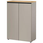 AKTENSCHRANK 80/120/40 cm  - Eichefarben/Grau, MODERN, Holzwerkstoff (80/120/40cm) - Novel
