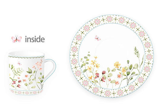 Kaffeetasse mit Untertasse Claire